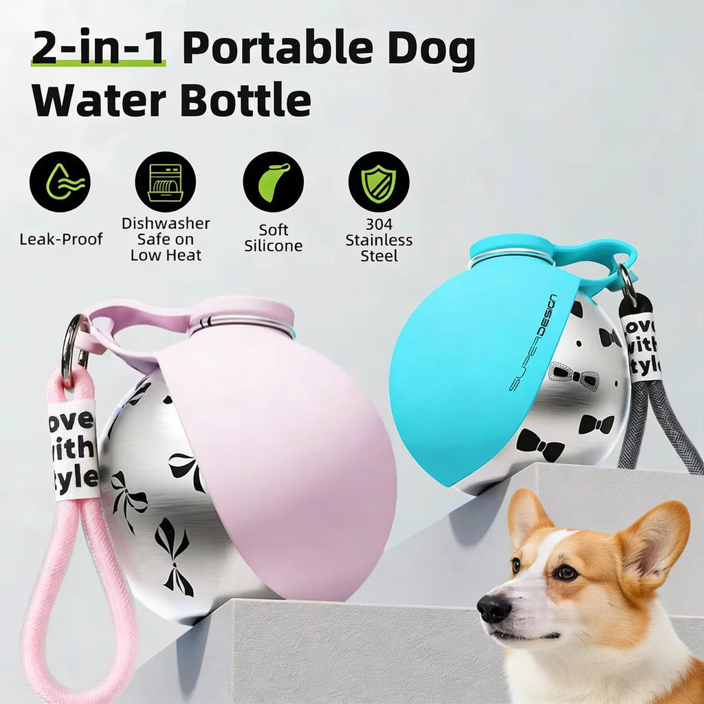 2-in-1 Portable Water Bottle