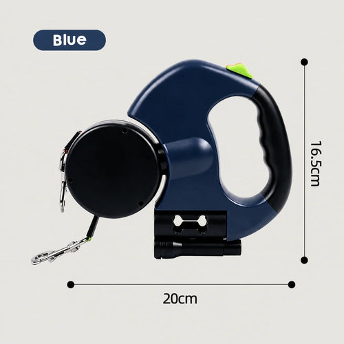 Dual Retractable Dog Leash for 2 Dogs | No-Tangle Double Dog Leash