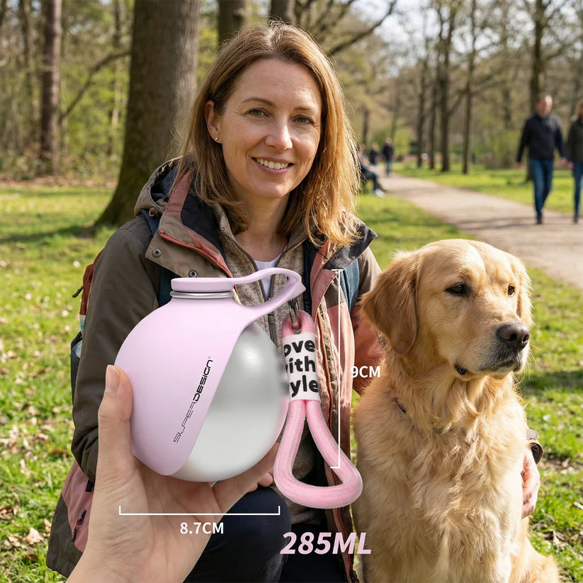 2 in 1 WATER BOTTLE FOR DOGS AND CATS