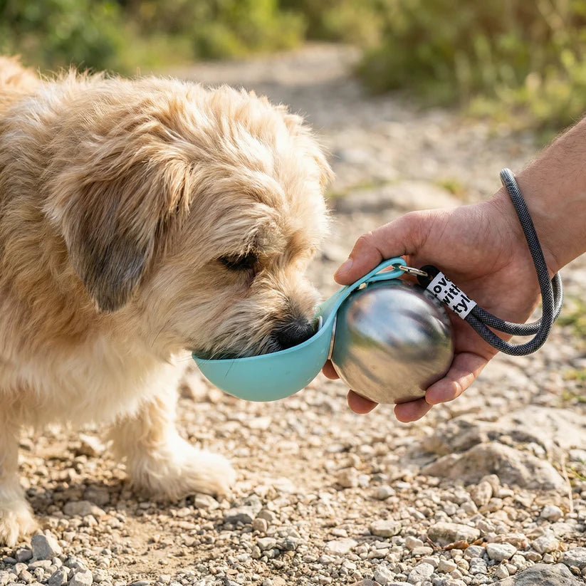 2 in 1 WATER BOTTLE FOR DOGS AND CATS